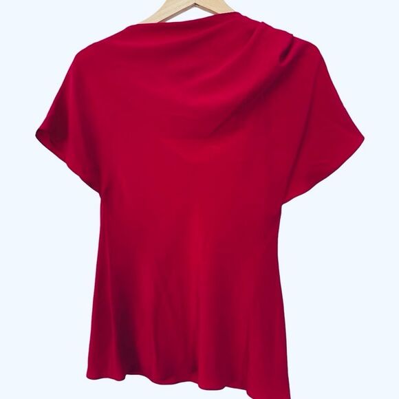 Lanvin Silk Draped Blouse in Fuschia Size 36 Size S - Picture 5 of 9
